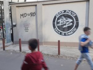 Graffiti bij het Zimbru stadion in Chișinău (Foto: Frank Elbers)