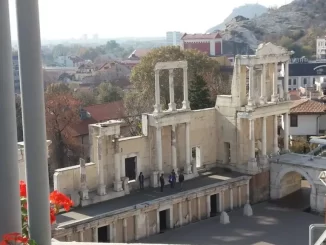 Romeins amfitheater in Plovdiv, gebouwd in de 2e eeuw na Christus. (Foto: Frank Elbers)