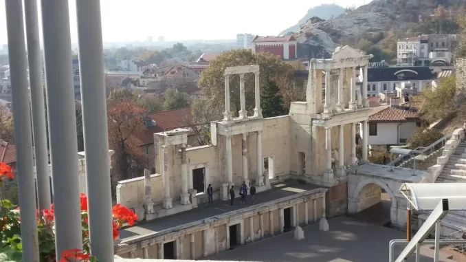 Romeins amfitheater in Plovdiv, gebouwd in de 2e eeuw na Christus. (Foto: Frank Elbers)